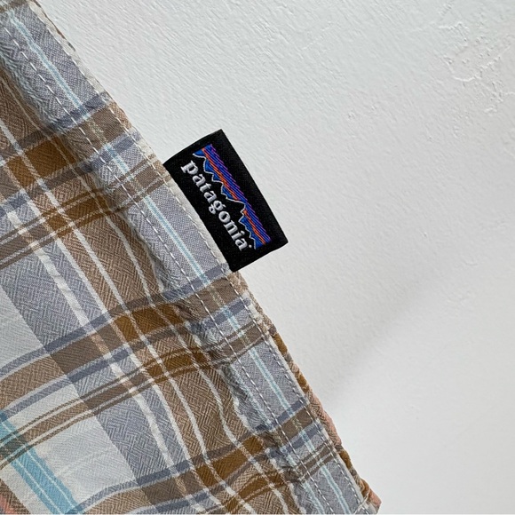 Patagonia Men’s Back Step Short Sleeve Button Down Shirt Size Large Plaid - Picture 4 of 10